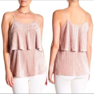 RO & DE Crush Velvet Layered Cami